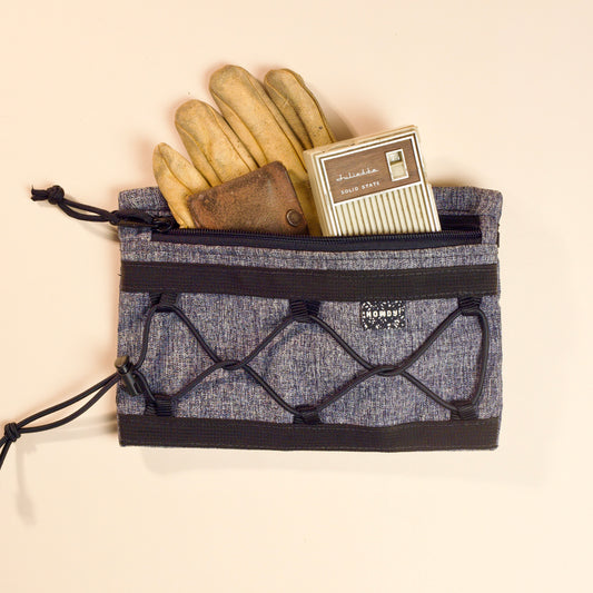 Hey Friend! Heather Grey Pouch